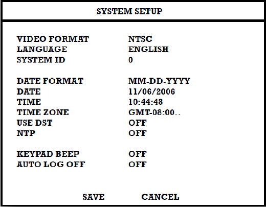 E120 System Setup