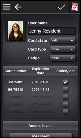 Add Users Jenny Resident